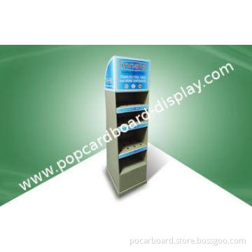 Adjustable Four Shelf Cardboard Display Stand for Caccum Cu